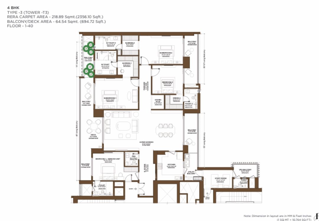 Birla Estates Sec 31 Floor Plan Plan